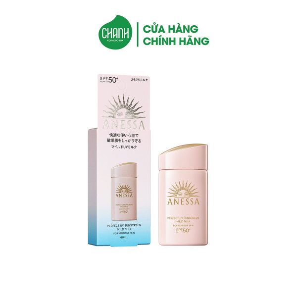 Sữa chống nắng dịu nhẹ cho da nhạy cảm Anessa Perfect UV Sunscreen Mild Milk SPF50+ PA++++