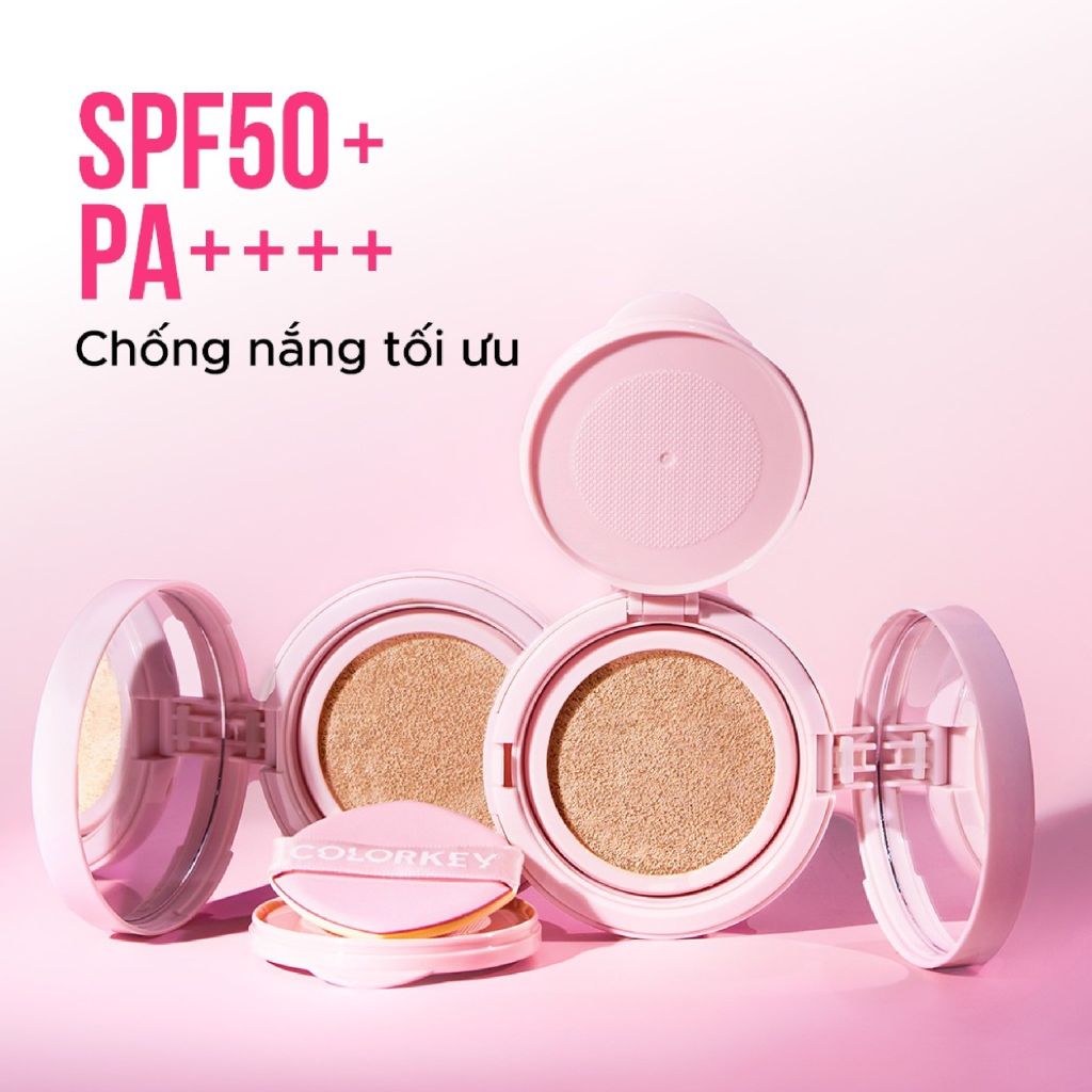 Phấn Nước Chống Nắng Colorkey Long Lasting Flawless Brightening Cushion Cream SPF50