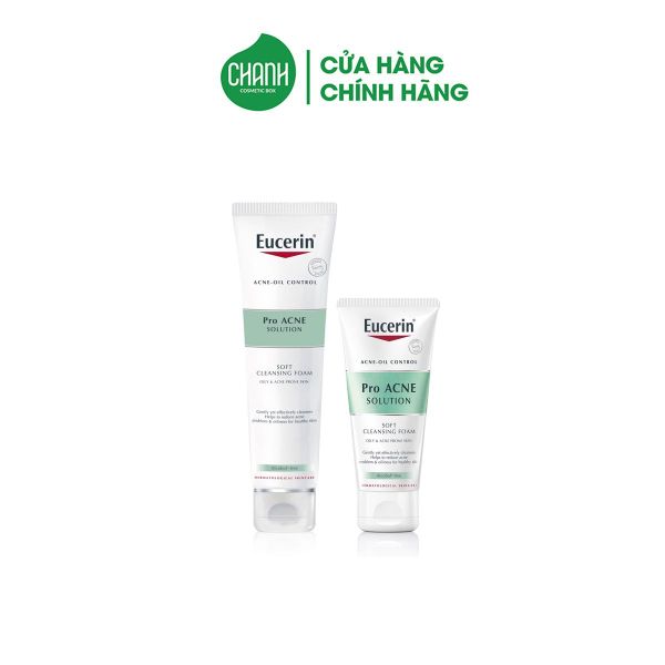 Sữa Rửa Mặt Eucerin Pro Acne Solution Tạo Bọt Dịu Nhẹ Cho Da Mụn