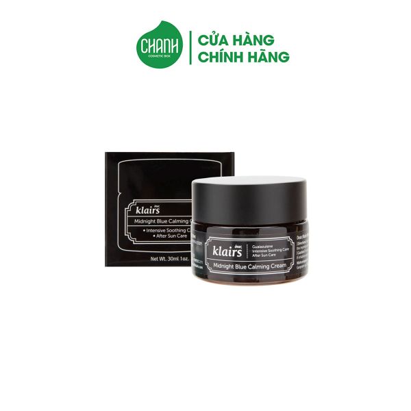 Kem Dưỡng Dear Klairs Làm Dịu Và Phục Hồi Da Midnight Blue Calming Cream 30ml