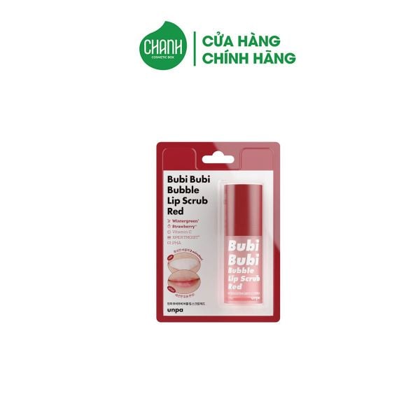 Tẩy Tế Bào Chết Môi sủi bọt Bubi lip (mẫu mới)
