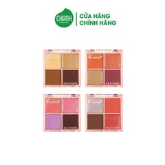 Phấn mắt 4 ô có nhũ SILKYGIRL FULL BLOOM QUAD