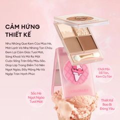 Phấn mắt 4 ô Colorkey four color eyeshadow Ice cream 4g
