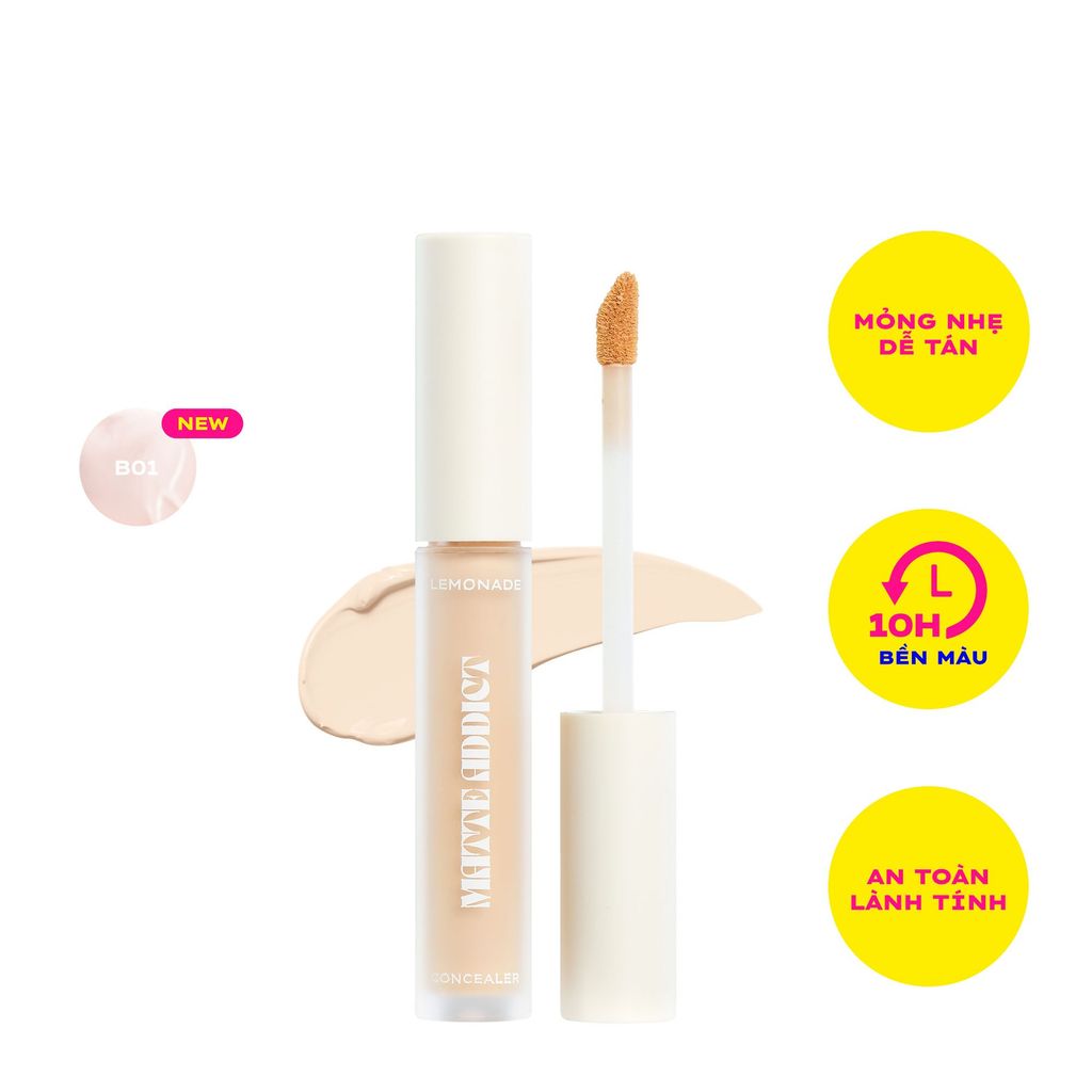 Lemonade Che khuyết điểm Matte Addict Concealer