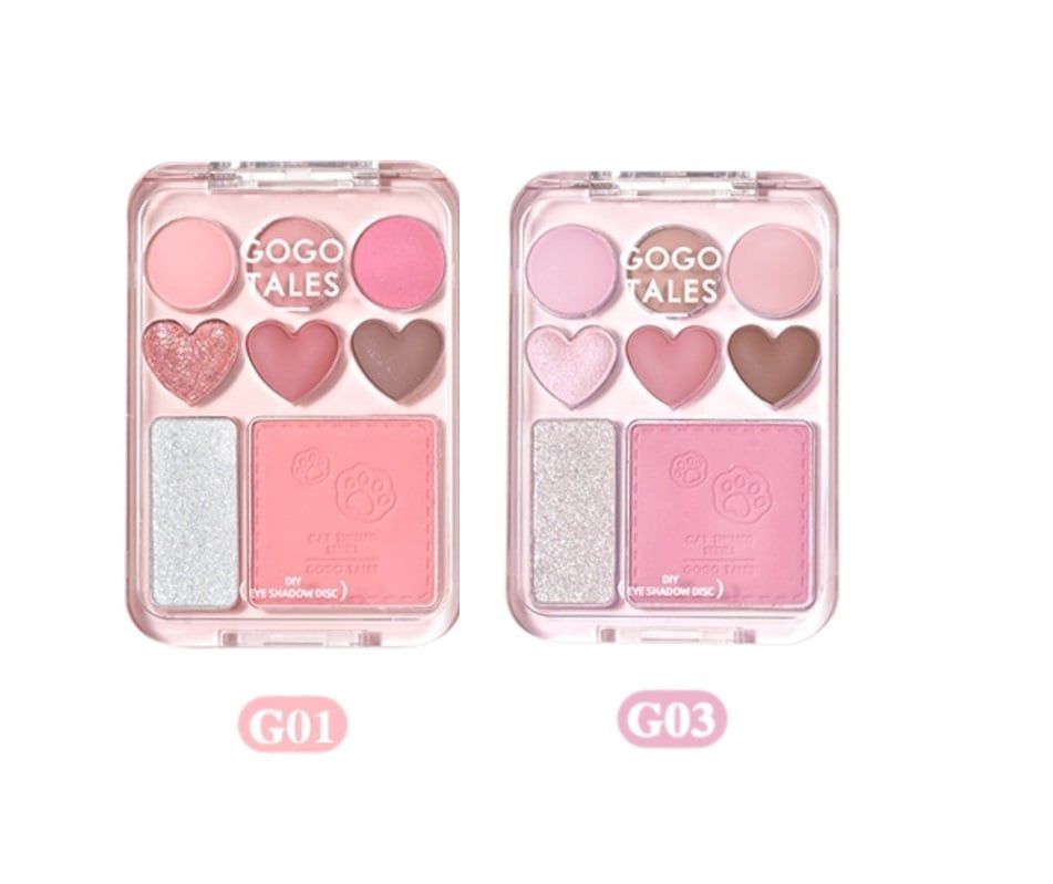 Bảng Phấn Mắt Má 8 Ô Gogo Tales Stick Sweet Heart