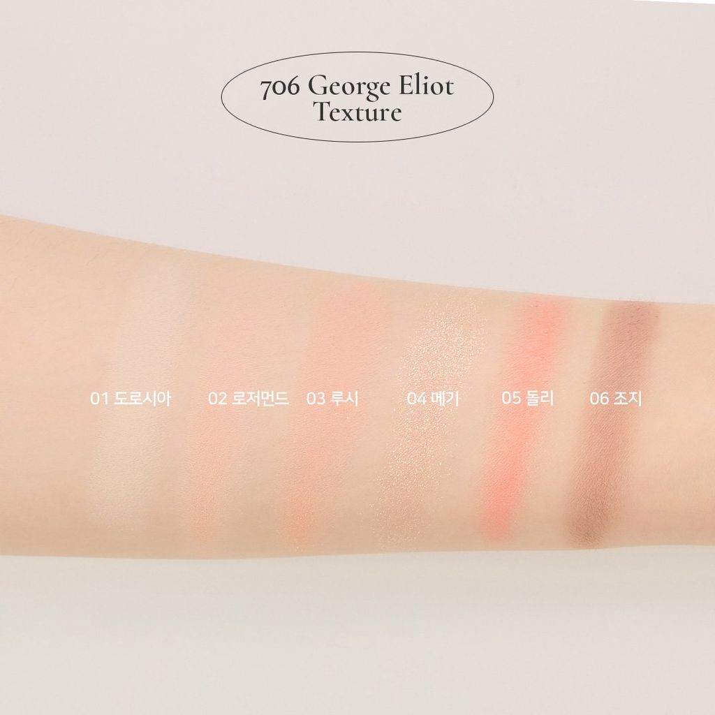 Bảng Phấn Mắt 6 Ô Dinto Blur