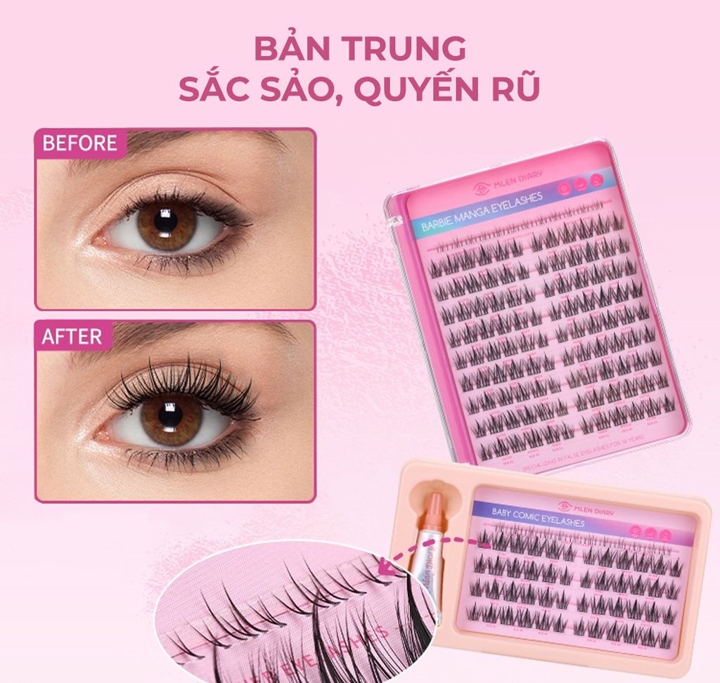 Lông Mi Giả Dạng Cụm Mlen Diary Mi Baby Manga Anime