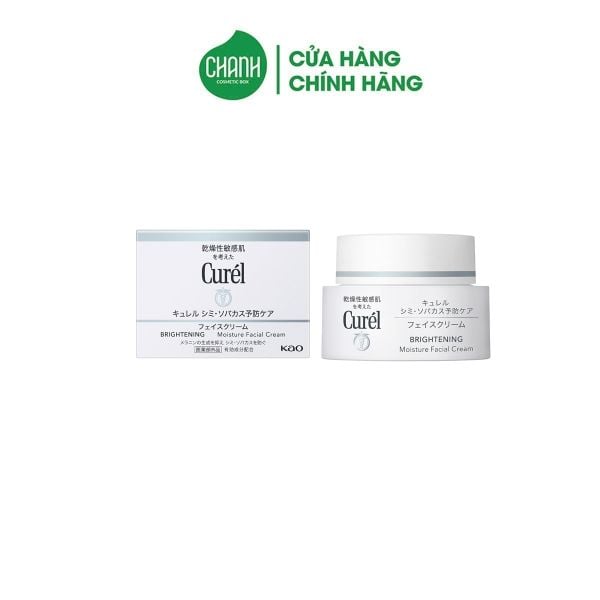 Kem Dưỡng Cấp Ẩm, Hỗ Trợ Sáng Da Curél Brightening Moisture Facial Cream 40g