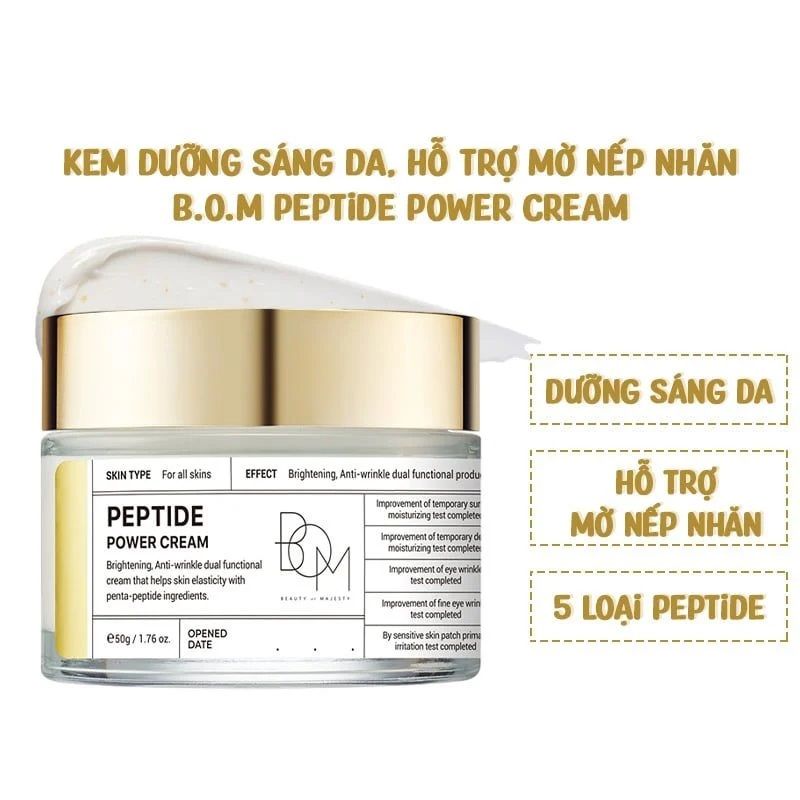 Kem Dưỡng B.O.M Sáng Da, Hỗ Trợ Mờ Nếp Nhăn 50g