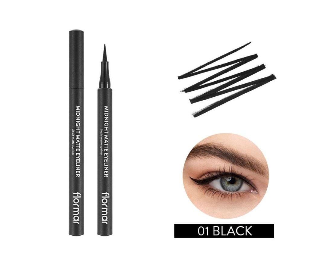 Bút kẻ mắt Flormar Midnight Matte Eyeliner