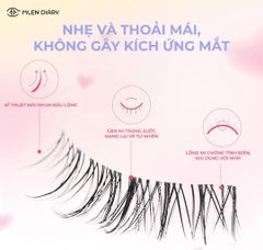Lông Mi Giả Mlen Diary Gân Trong Suốt Sweet Idol 5 Cặp