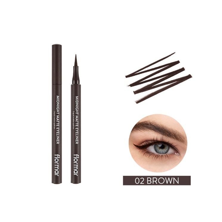 Bút kẻ mắt Flormar Midnight Matte Eyeliner