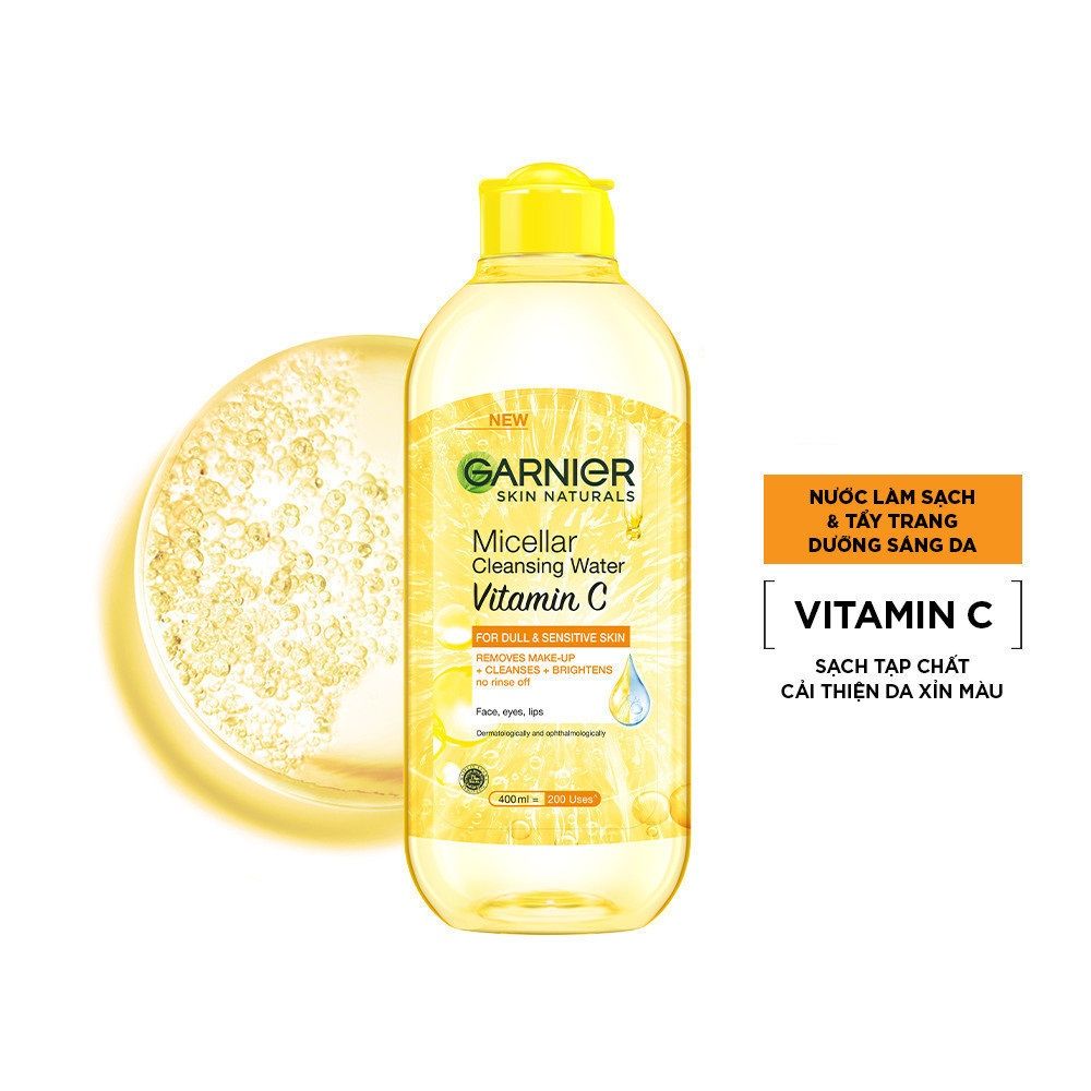Nước Tẩy Trang Garnier Sáng Da Vitamin C