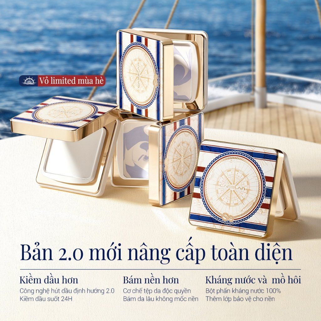 Phấn Phủ Nén Carslan 2.0 Black Magnet Soft Focus Powder 8g Limited