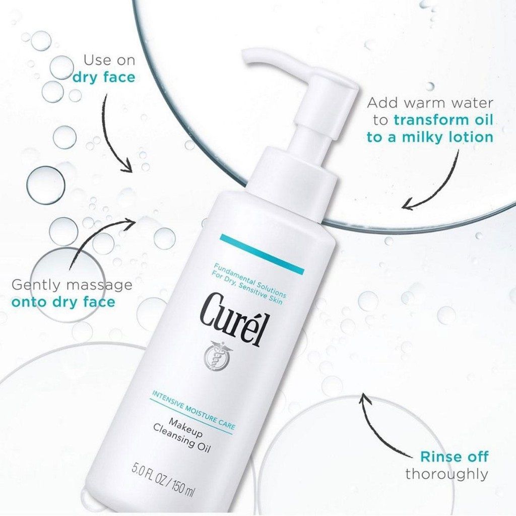 Dầu Tẩy Trang Curél Cấp Ẩm Chuyên Sâu Intensive Moisture Care Makeup Cleansing Oil 150ml