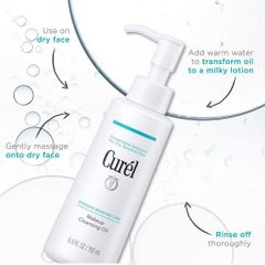 Dầu Tẩy Trang Curél Cấp Ẩm Chuyên Sâu Intensive Moisture Care Makeup Cleansing Oil 150ml