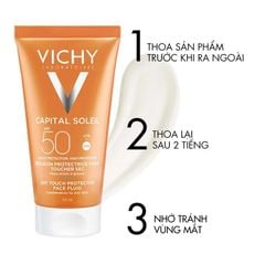 Kem Chống Nắng Cho Da Dầu, Không Nhờn Rít Vichy Ideal Soleil Mattifying Face Fluid Dry Touch SPF50+ 50ml
