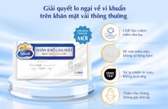 Khăn khô lau mặt Silcot 40 miếng