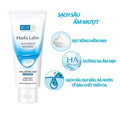 Sữa Rửa Mặt Hada Labo Dưỡng Ẩm Tối Ưu Advanced Nourish Hyaluronic Acid Cleanser 80g