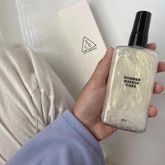 Xịt khoá nền makeup fixer 3CE stylenanda có nhũ 95ml