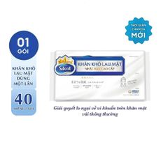 Khăn khô lau mặt Silcot 40 miếng