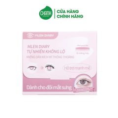 Miếng dán kích mí Mlen Diary tự nhiên không lộ - Mắt sưng - Elip