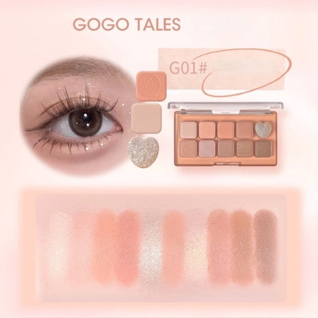 Bảng Phấn Mắt 10 Ô Gogo Tales Sweet Misty Eyeshadow Palette