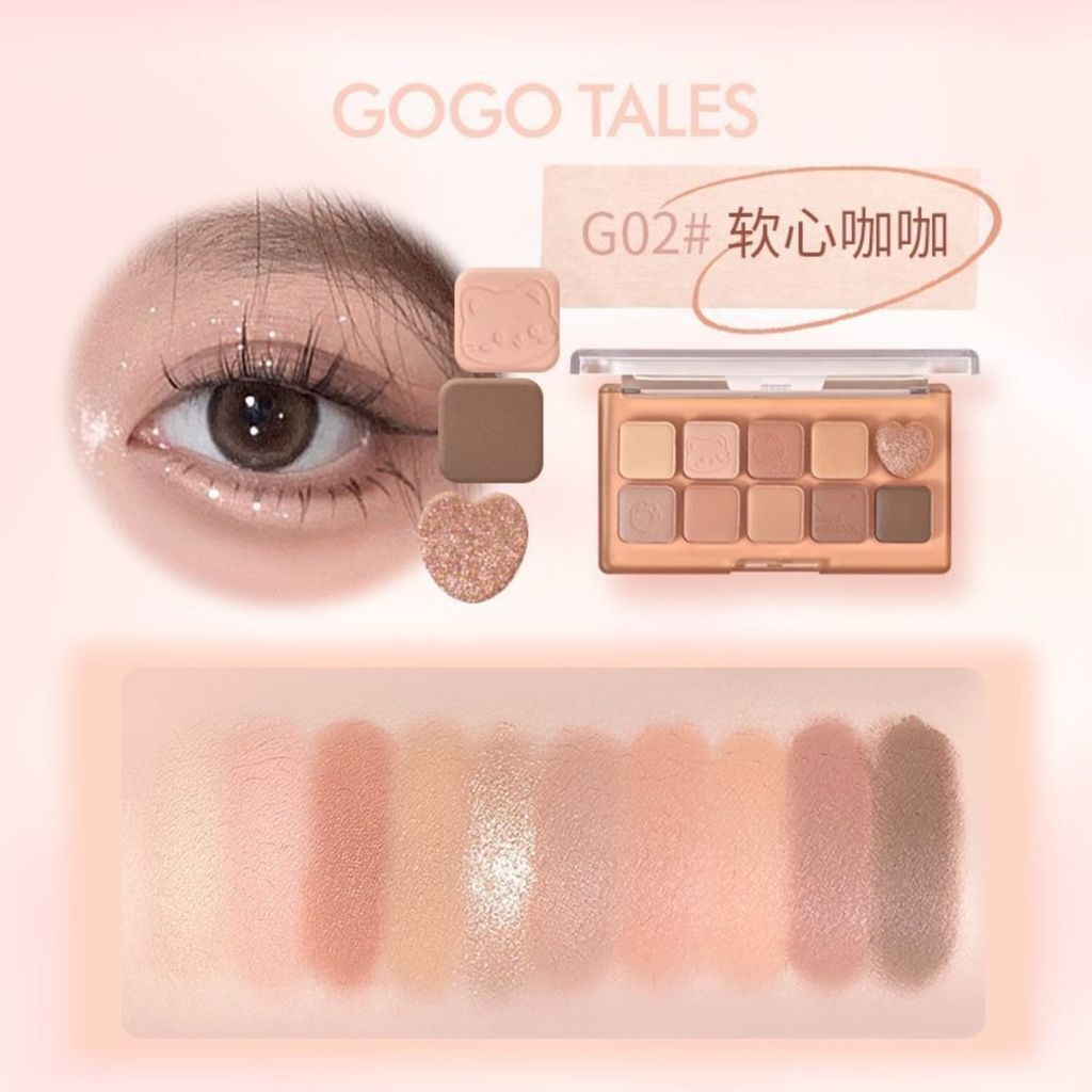 Bảng Phấn Mắt 10 Ô Gogo Tales Sweet Misty Eyeshadow Palette