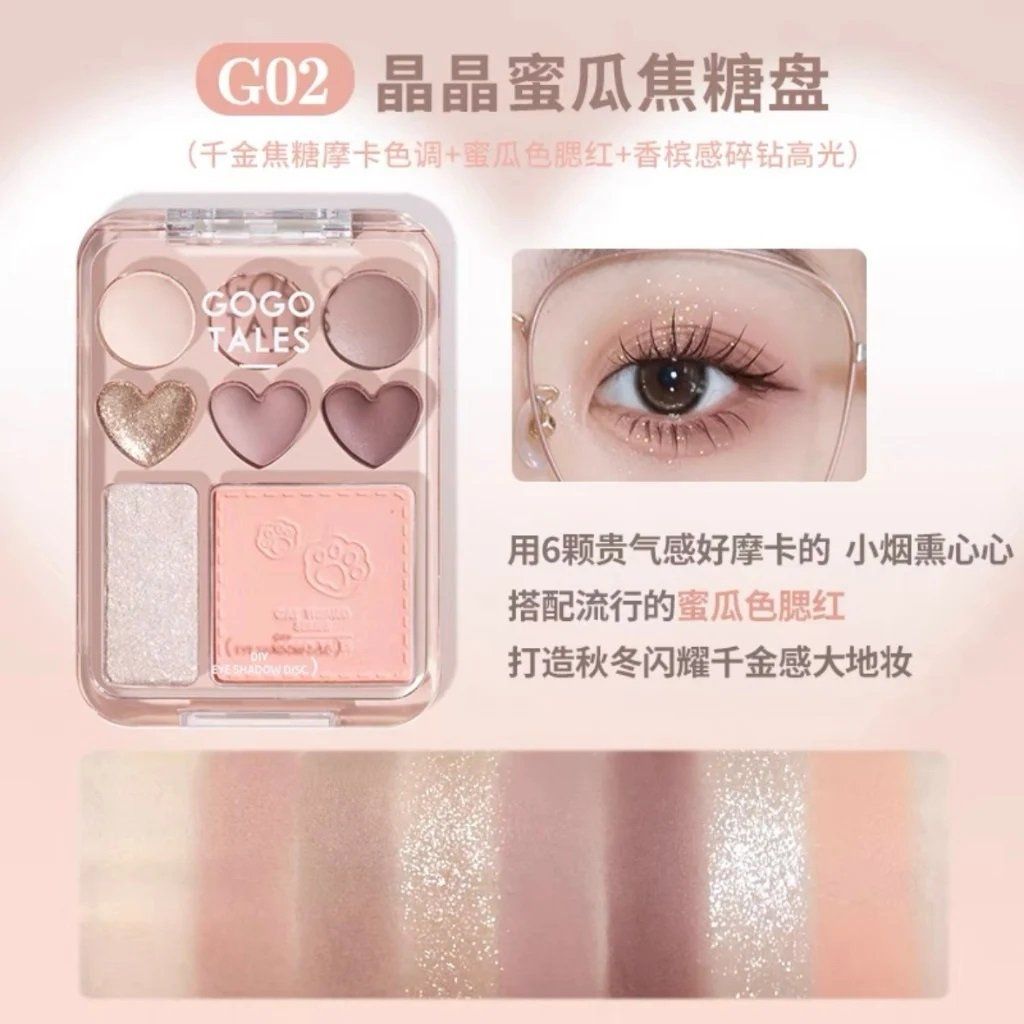 Bảng Phấn Mắt Má 8 Ô Gogo Tales Stick Sweet Heart