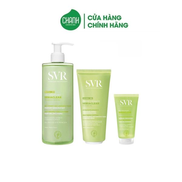 Gel Rửa Mặt dành cho da dầu mụn SVR Sebiaclear Gel Moussant