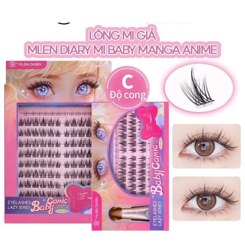Lông Mi Giả Dạng Cụm Mlen Diary Mi Baby Manga Anime