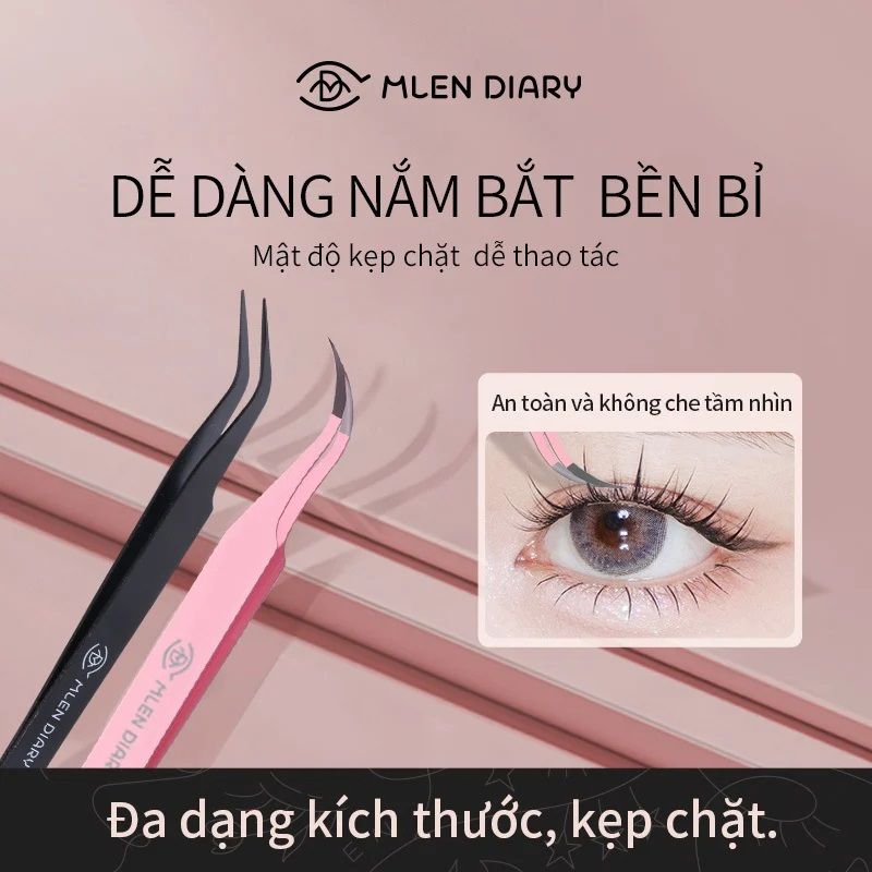 Nhíp gắp mi Mlen Diary màu hồng