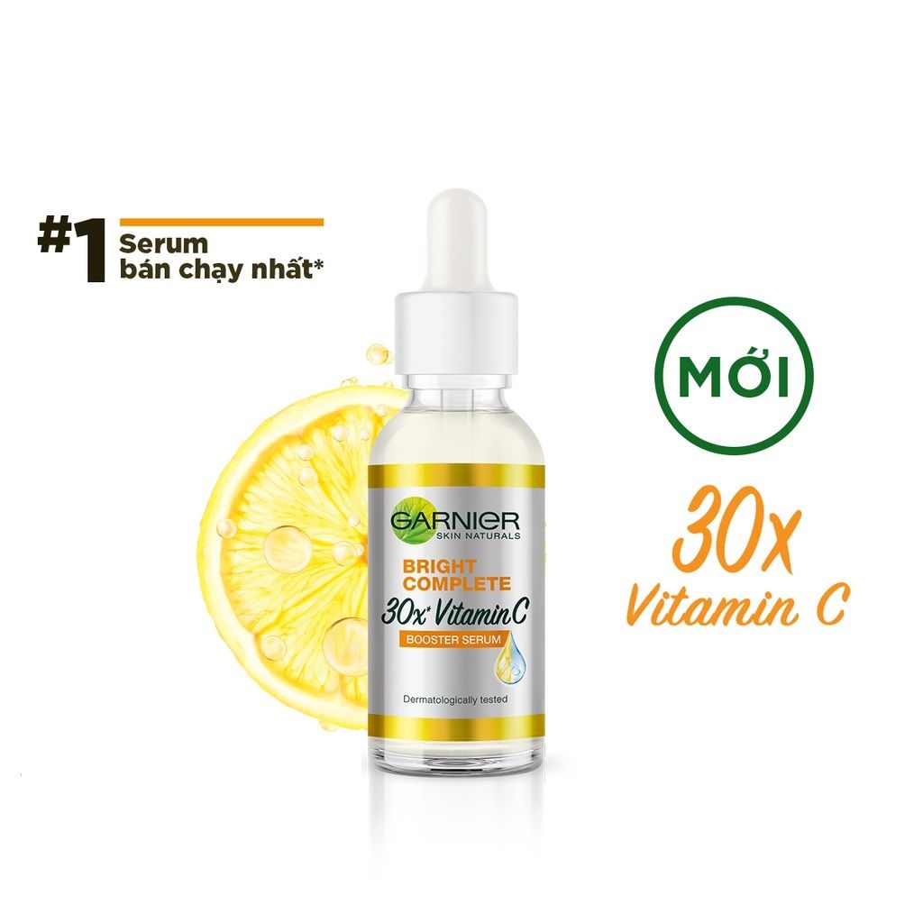 Tinh Chất Garnier Light Complete Speed Vitamin C Booster Serum Sáng Da & Mờ Thâm 30ml
