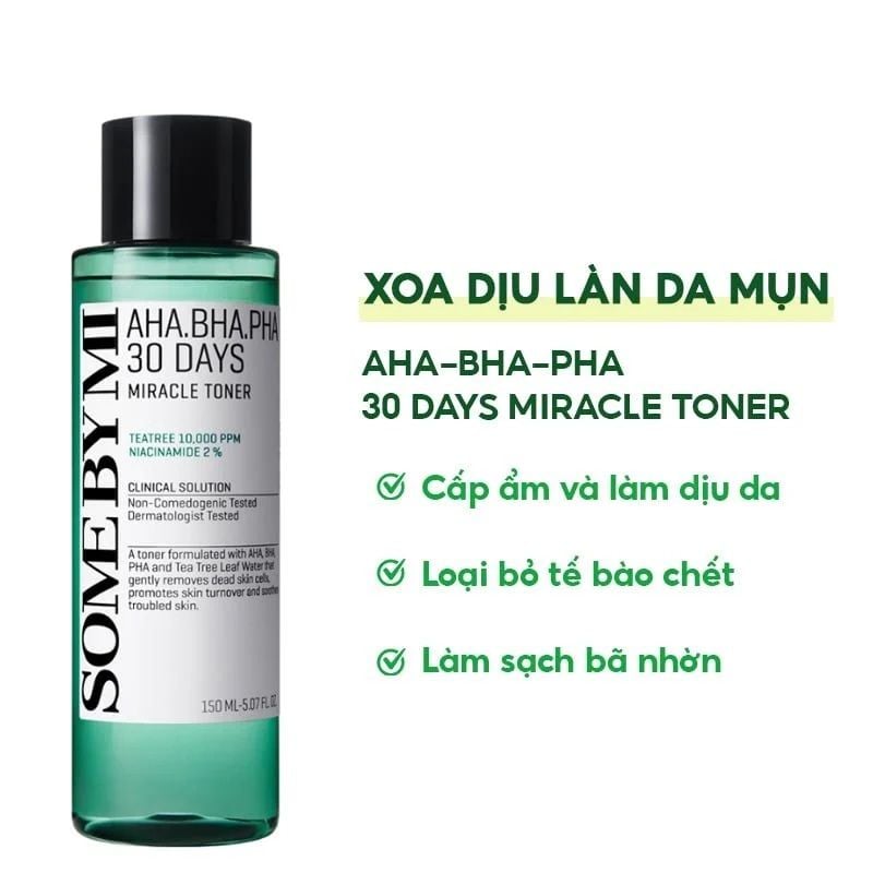 Nước hoa hồng Some By Mi AHA-BHA-PHA 30 Days Miracle Toner