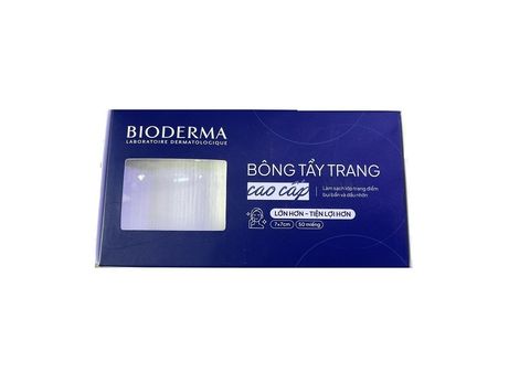 Bông tẩy trang Bioderma 50 miếng