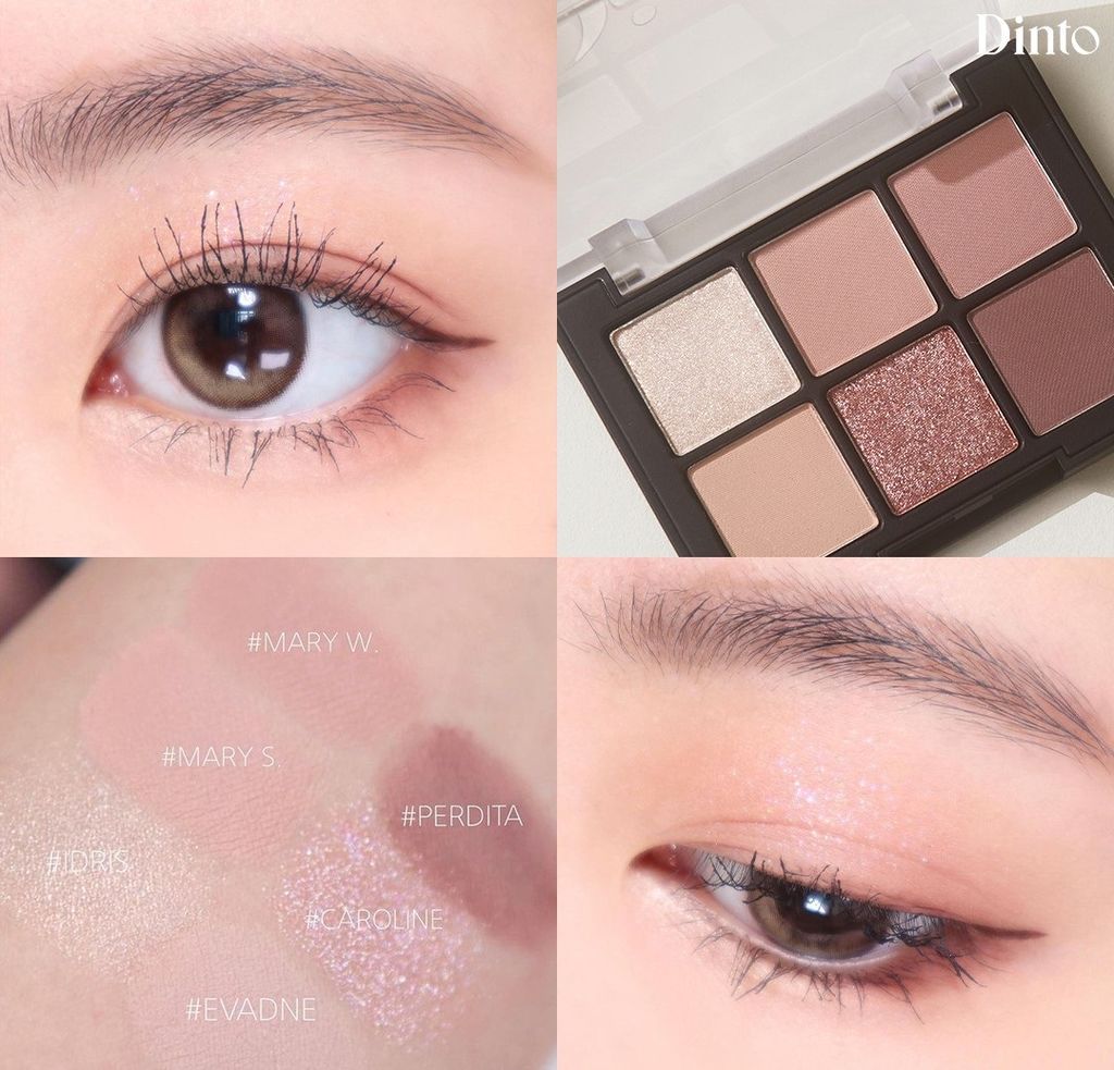 Bảng Phấn Mắt 6 Ô Dinto Blur
