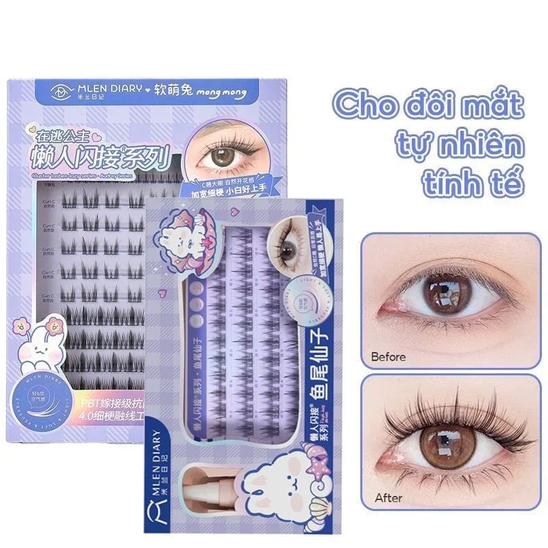 Lông Mi Giả Tách Sợi Tai Thỏ Mlen Diary