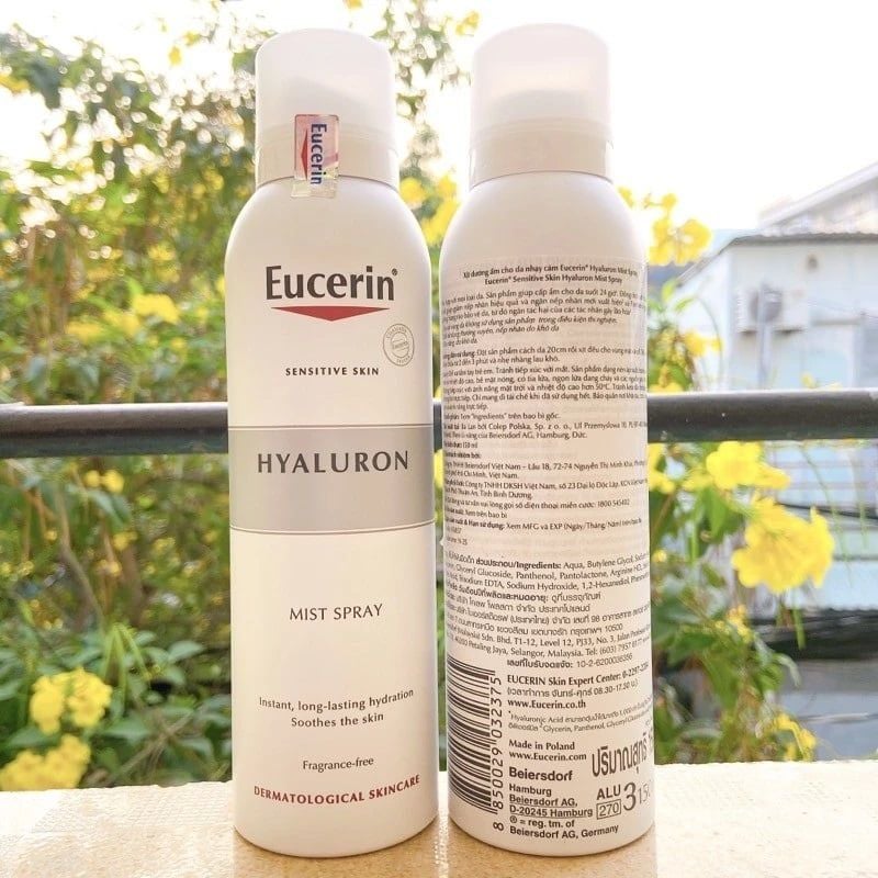 Combo 2 Xịt Khoáng Eucerin Hyaluron Mist Spray - 150ml