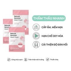 Mặt nạ giấy chiết xuất Lựu đỏ Freska Natural Solution Mask Sheet – Pomegranate 25ml