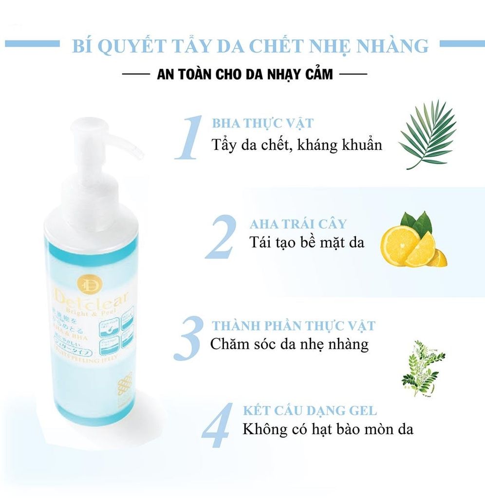 Tẩy Tế Bào Chết MEISHOKU DETClear 180ml