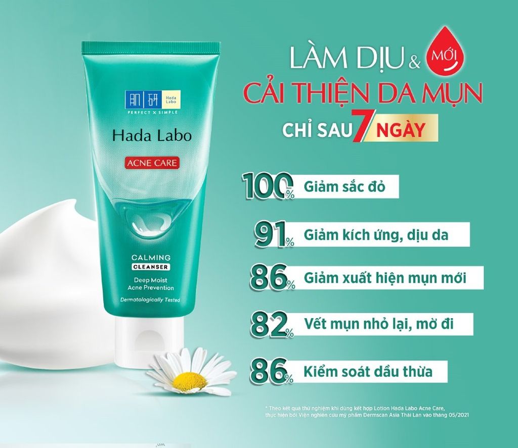Kem rửa mặt Kem Rửa Mặt Hada Labo Cho Da Mụn Và Nhạy Cảm 80g