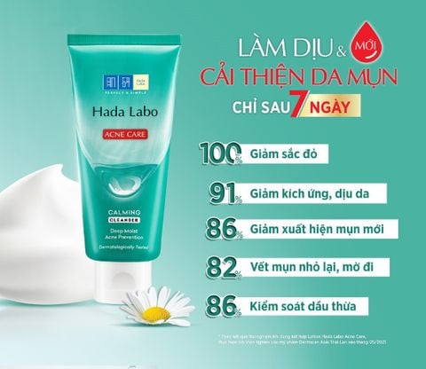 Kem rửa mặt Kem Rửa Mặt Hada Labo Cho Da Mụn Và Nhạy Cảm 80g
