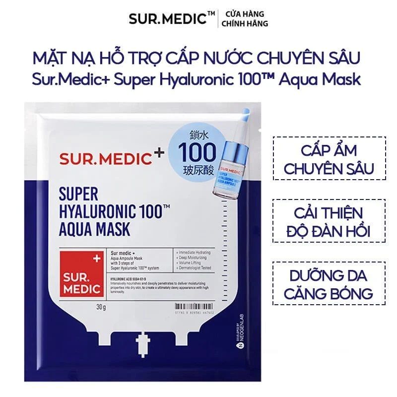 Mặt Nạ giấy Sur.medic Super Hyaluronic Aqua