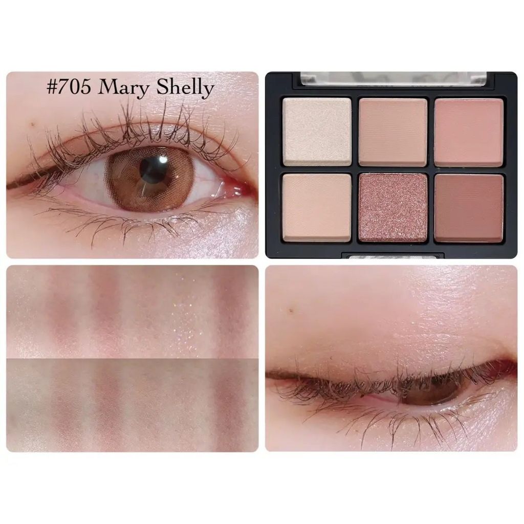 Bảng Phấn Mắt 6 Ô Dinto Blur