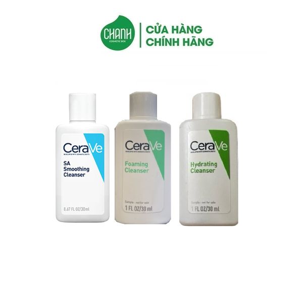 Sữa rửa mặt Cerave Foaming Facial Cleanser Minisize 30ml