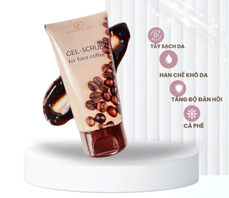 Tẩy tế bào chết mặt exclusive gel-scrub hương cà phê 150 gr