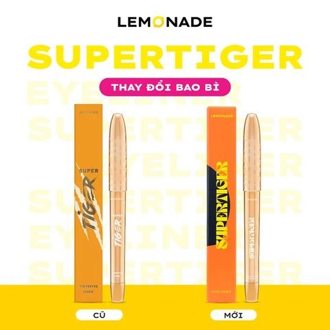 Bút Kẻ Mắt Nước Siêu Mảnh, Sắc Nét, Chống Trôi Hiệu Quả Lemonade Supertiger Tigereyes Liner 1g