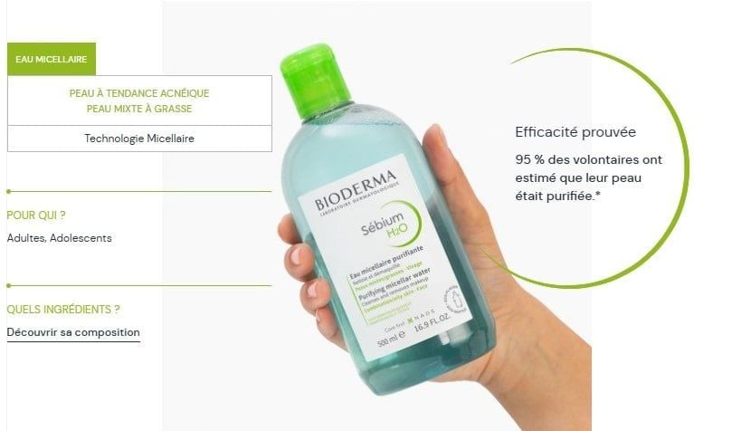 Nước Tẩy Trang Bioderma Nước Sébium H2O 500ml