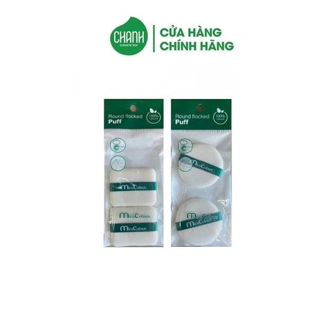 Bông Phấn Nước MiraCulous phấn ướt tay cầm vuông/ tròn bịch 2 miếng