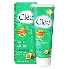 Kem Tẩy Lông Chiết Xuất Từ Bơ CLEO Avocado Hair Removal Cream 50g